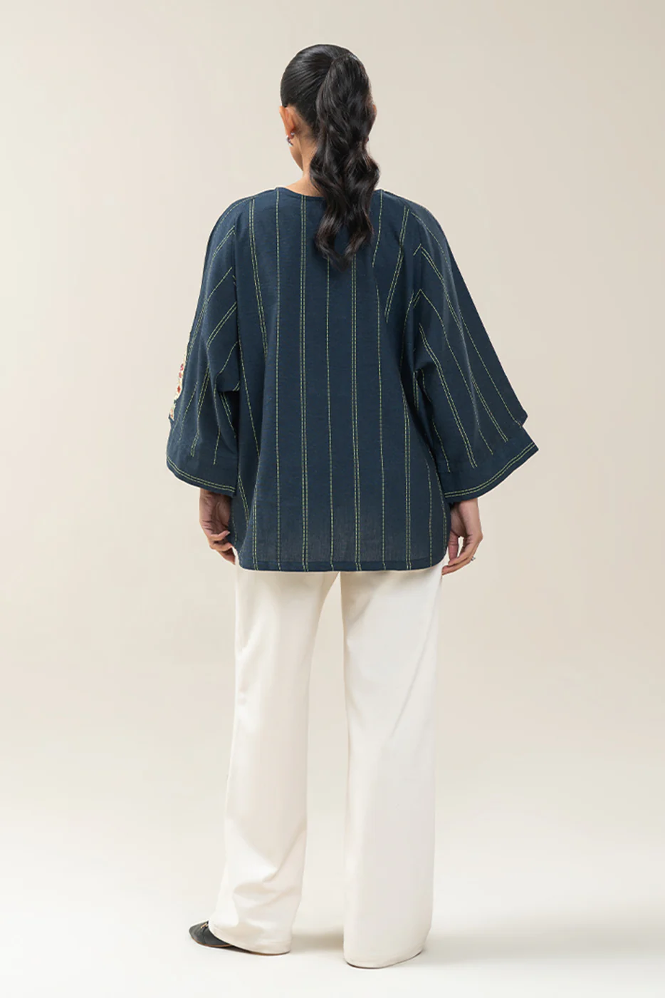 EMBROIDERED DOBBY TOP (PRET) - Image 3