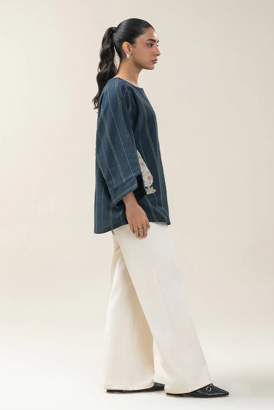 EMBROIDERED DOBBY TOP (PRET) - Image 5