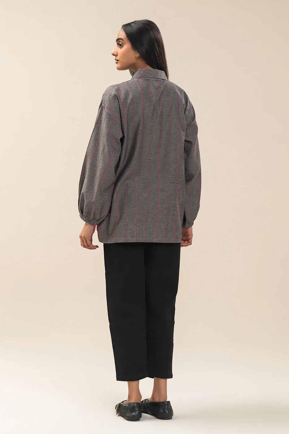 EMBROIDERED DOBBY TOP (PRET) - Image 6
