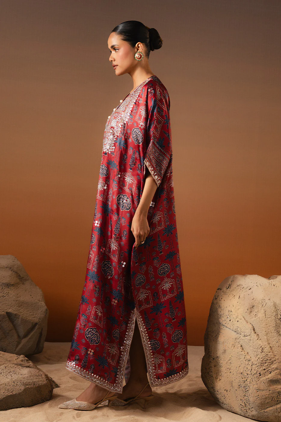 EMBROIDERED SHAMOZE SILK SHIRT (LUXURY-PRET) - Image 7