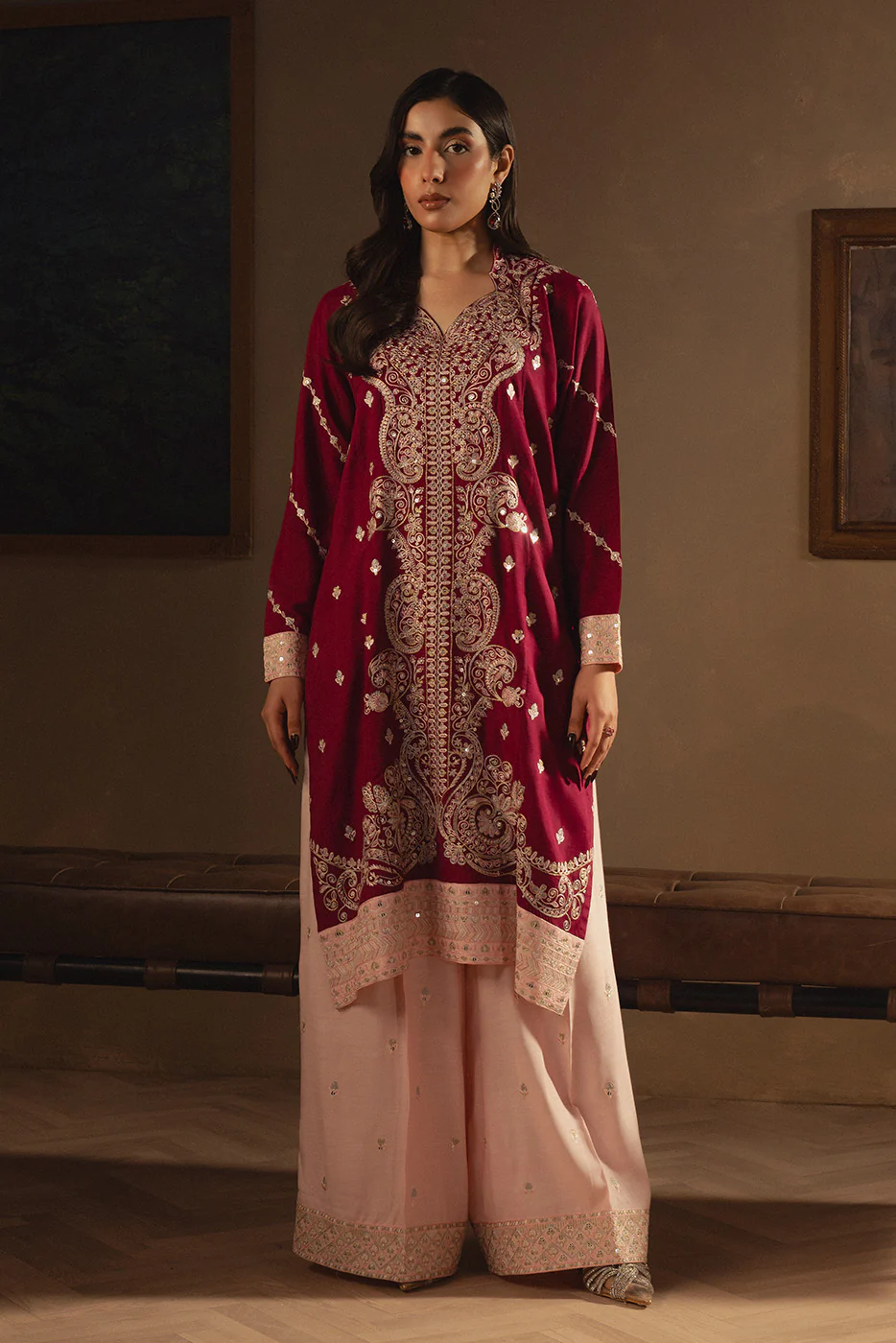 2 PIECE EMBROIDERED KHADDAR SHIRT (LUXURY-PRET) - Image 7