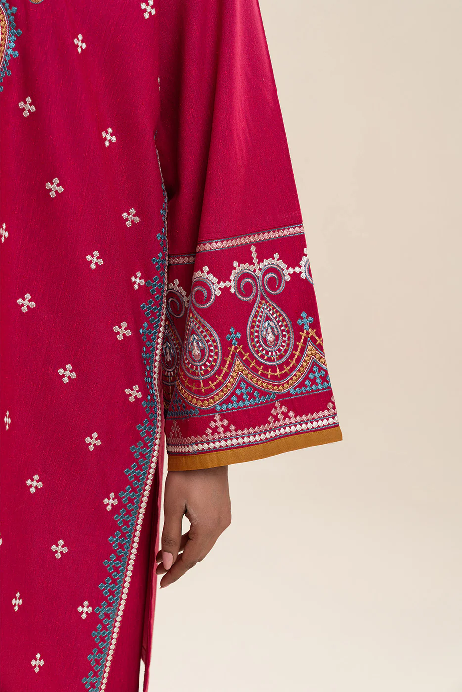 2 PIECE EMBROIDERED KARANDI SUIT (PRET) - Image 6