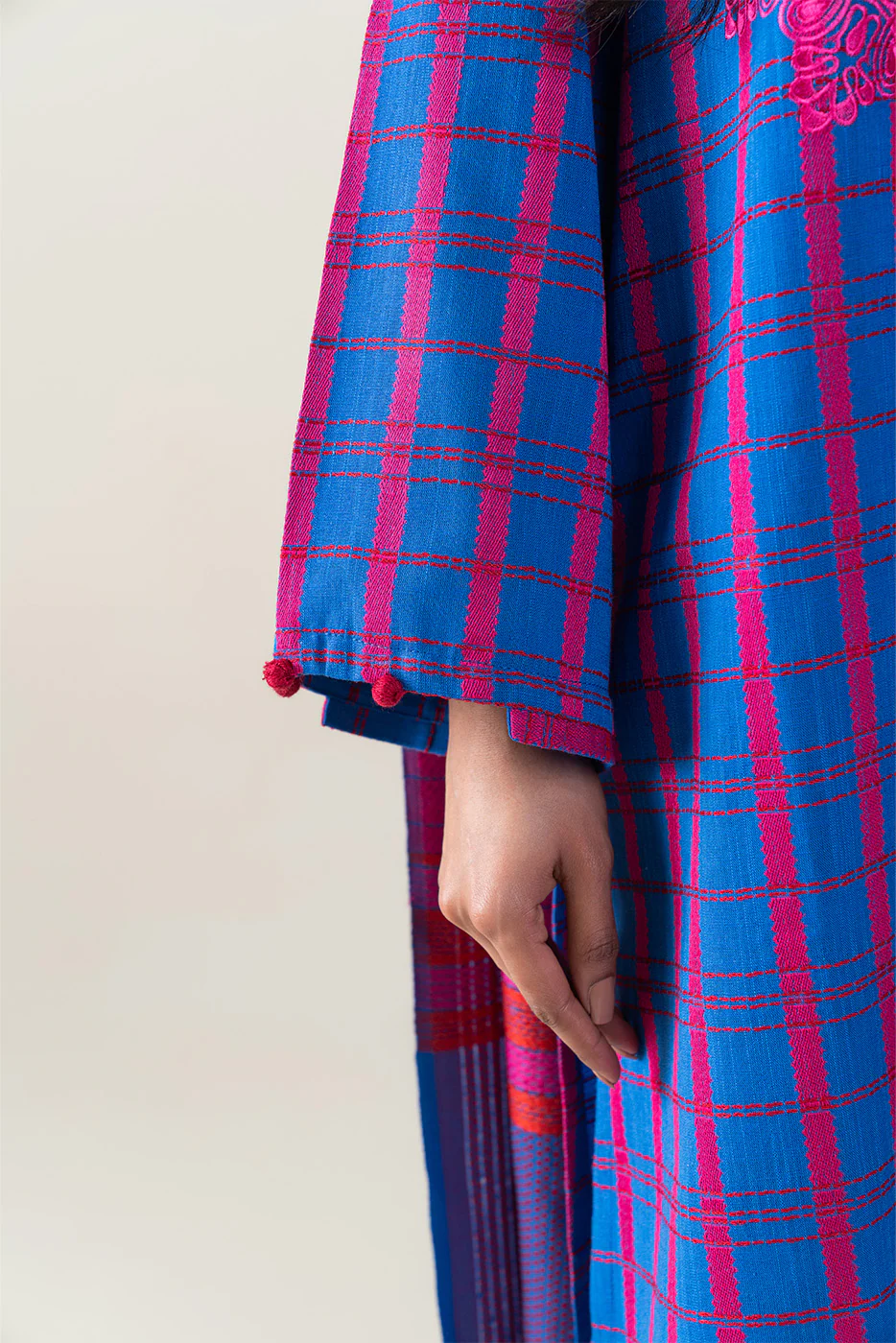 3 PIECE EMBROIDERED KHADDAR JACQUARD SUIT (PRET) - Image 6