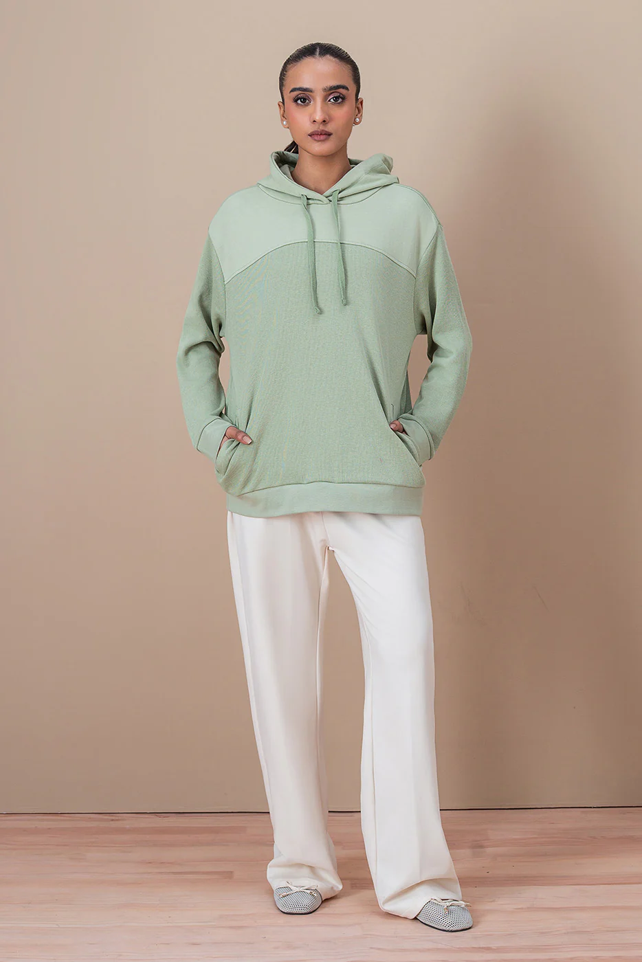 TEXTURED HOODIE - Image 2