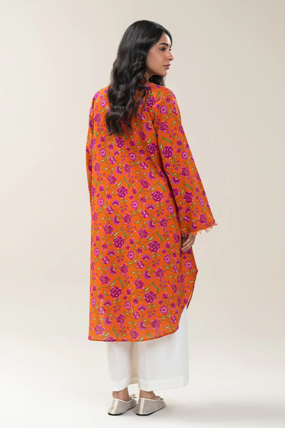 PRINTED KHADDAR SHIRT (PRET) - Image 3
