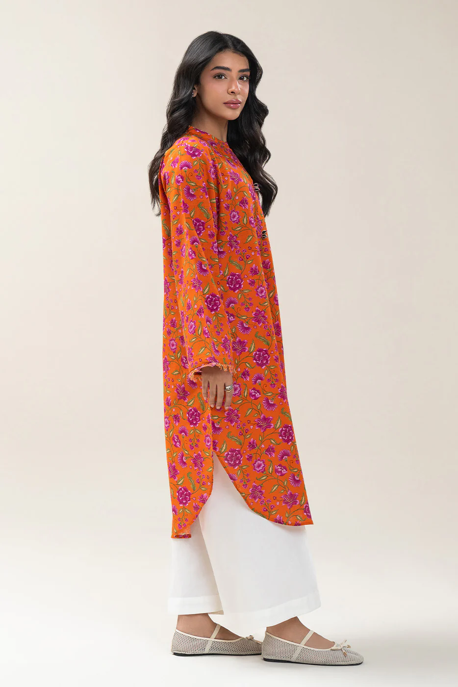 PRINTED KHADDAR SHIRT (PRET) - Image 4
