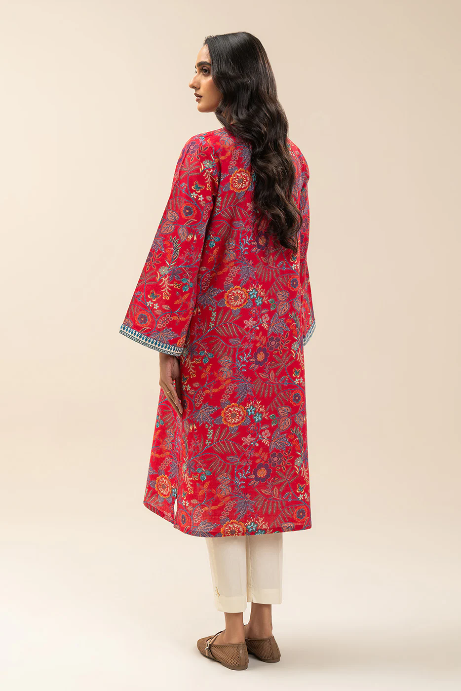 PRINTED KHADDAR SHIRT (PRET) - Image 3