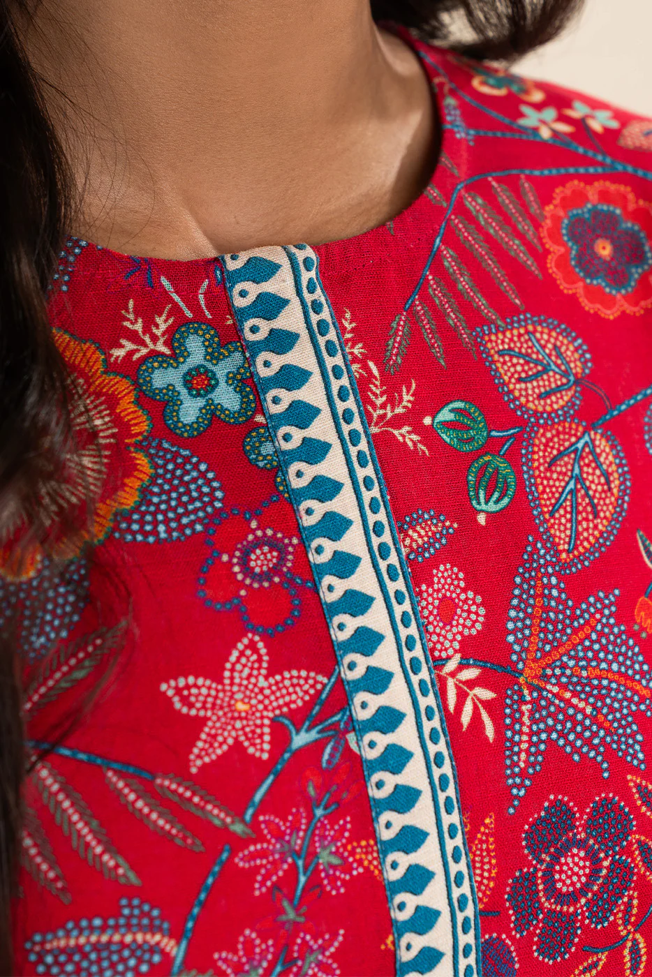 PRINTED KHADDAR SHIRT (PRET) - Image 5