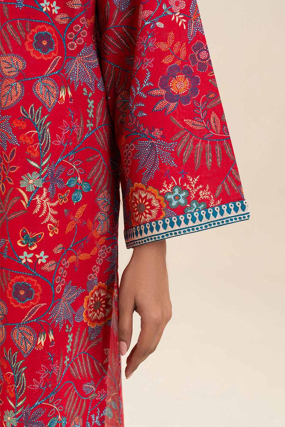 PRINTED KHADDAR SHIRT (PRET) - Image 6