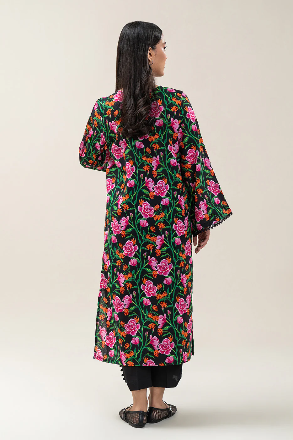 PRINTED KHADDAR SHIRT (PRET) - Image 4