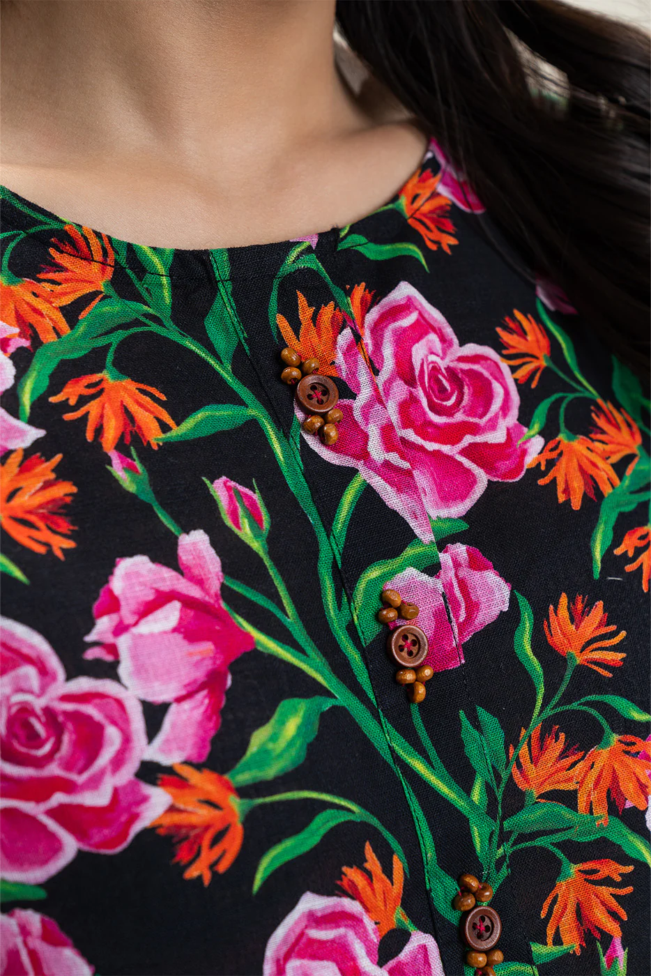 PRINTED KHADDAR SHIRT (PRET) - Image 5