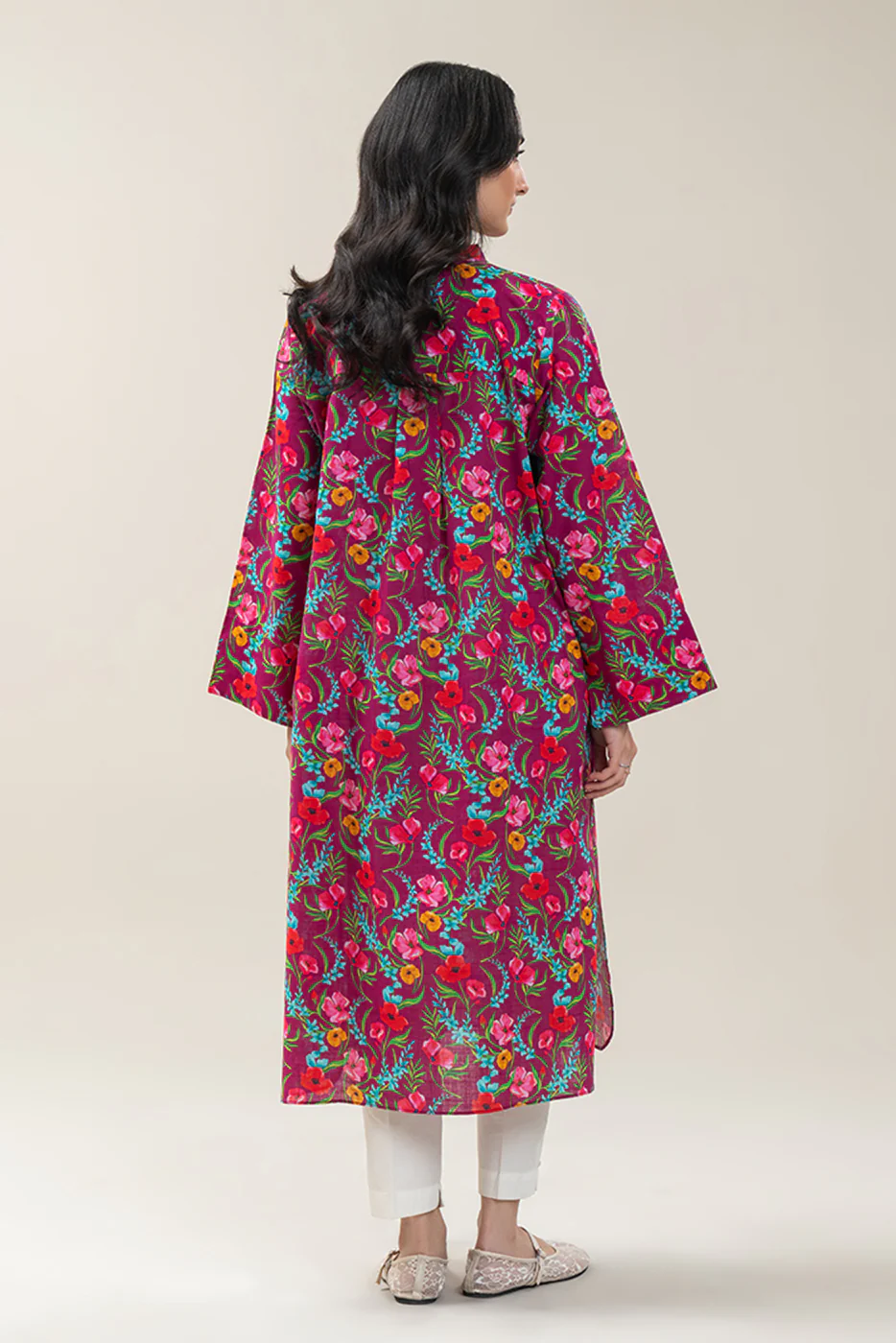 PRINTED KHADDAR SHIRT (PRET) - Image 3