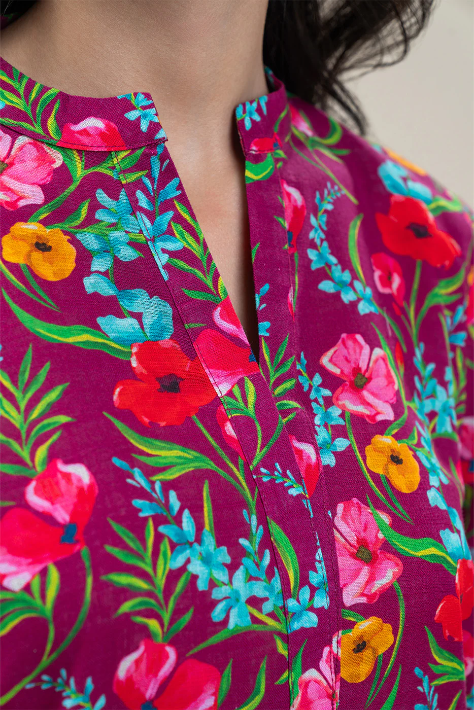 PRINTED KHADDAR SHIRT (PRET) - Image 5