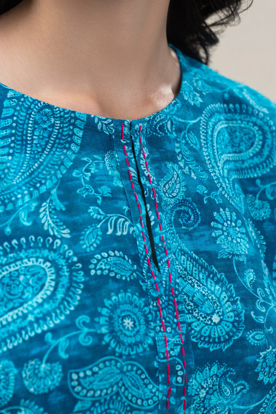 PRINTED KHADDAR SHIRT (PRET) - Image 5