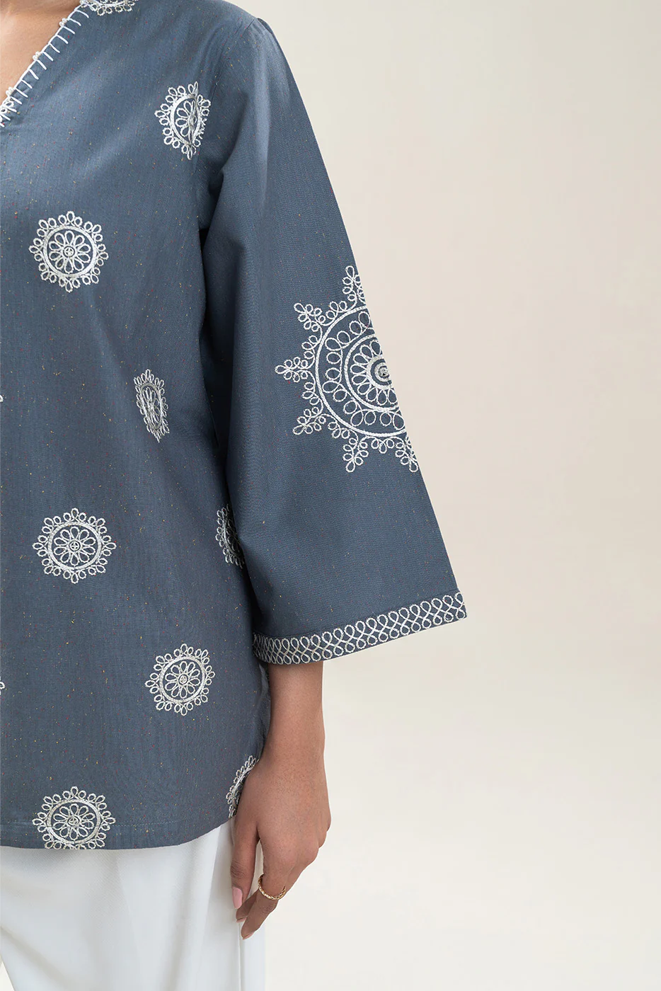EMBROIDERED MULTI NEPS TOP (PRET) - Image 6