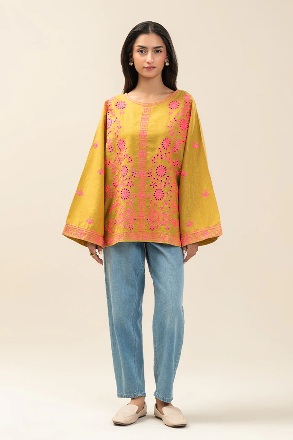 EMBROIDERED  MULTI NEPS TOP (PRET) - Image 2