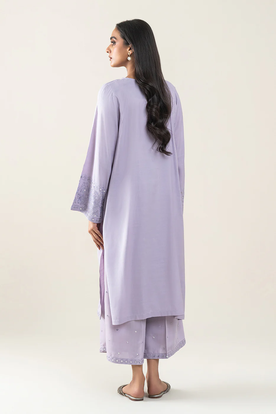 2 PIECE EMBROIDERED RAW SILK SUIT (LUXURY-PRET) - Image 3