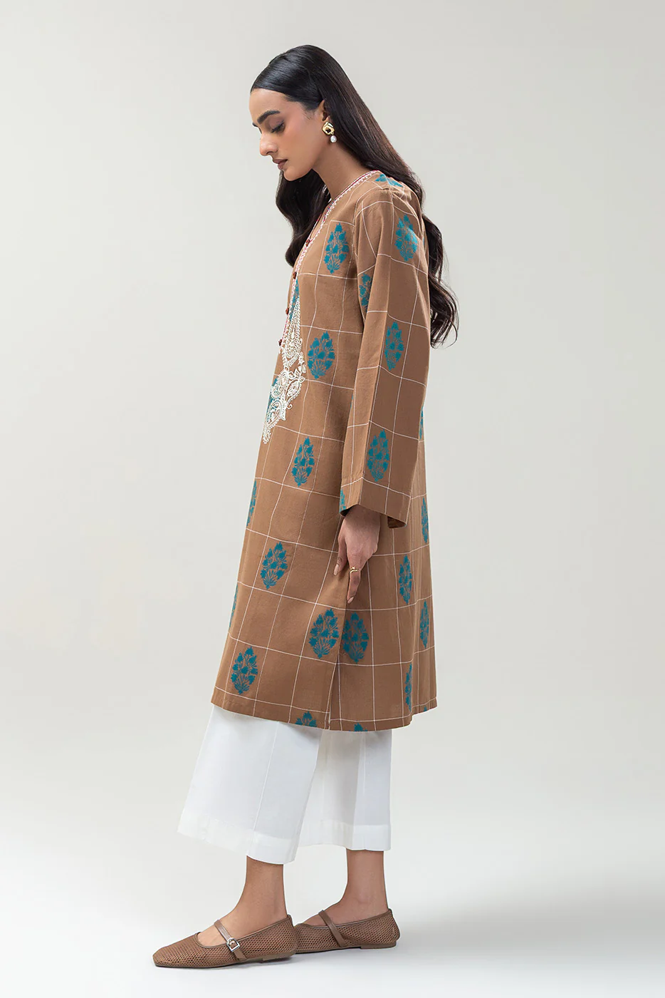 EMBROIDERED JACQUARD SHIRT (PRET) - Image 3