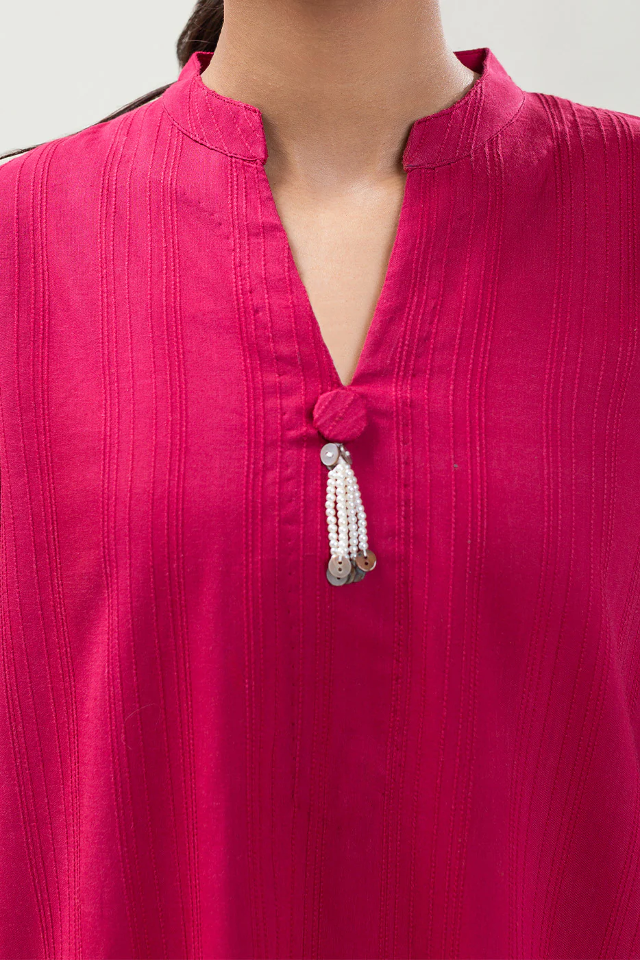 EMBROIDERED DORIA SHIRT (PRET) - Image 2