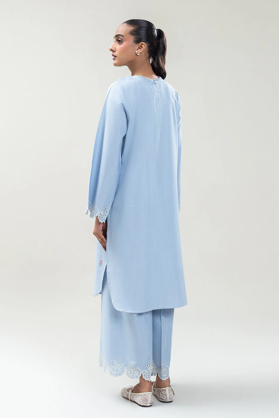 2 PIECE EMBROIDERED SLUB KHADDAR SUIT (PRET) - Image 6