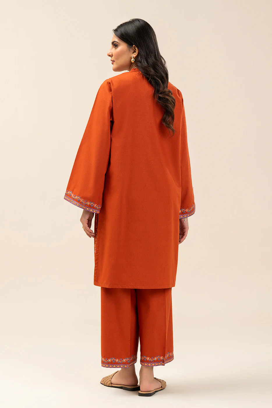 2 PIECE EMBROIDERED KARANDI SUIT (PRET) - Image 3