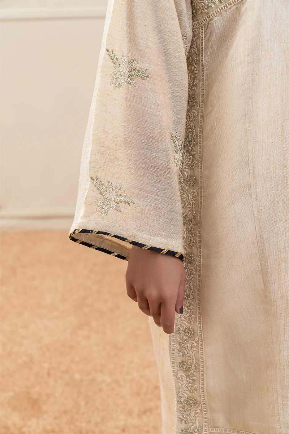 EMBROIDERED DYED SUIT (PRET) - Image 6