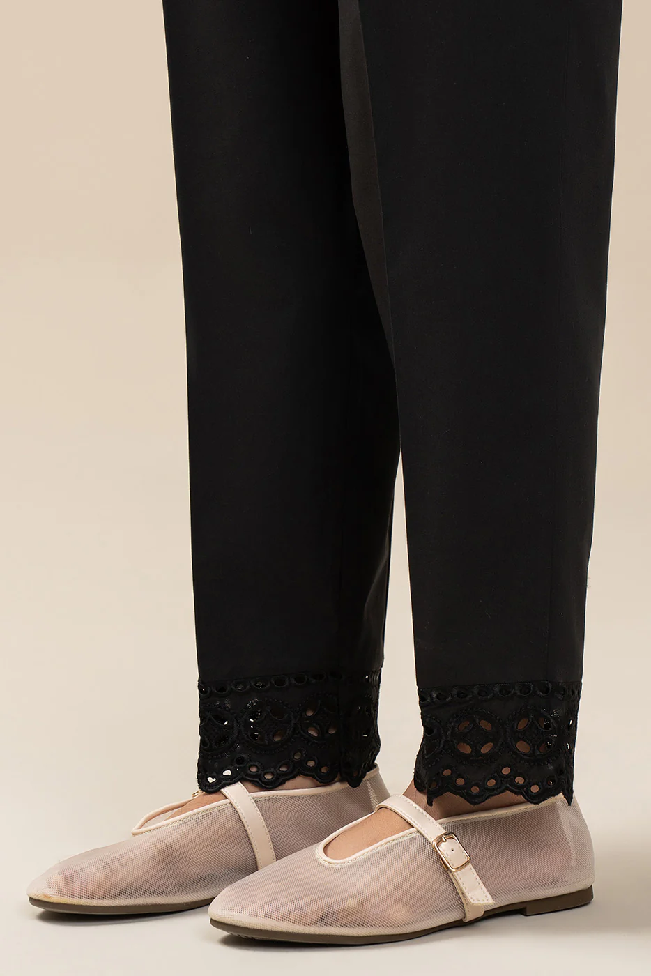 EMBROIDERED STRAIGHT PANTS - Image 2