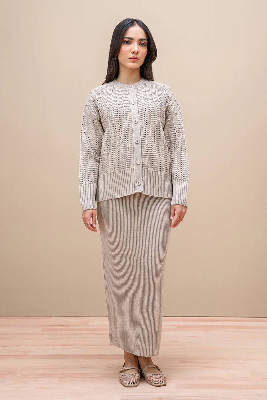 RIBBED-KNIT SKIRT - Image 5