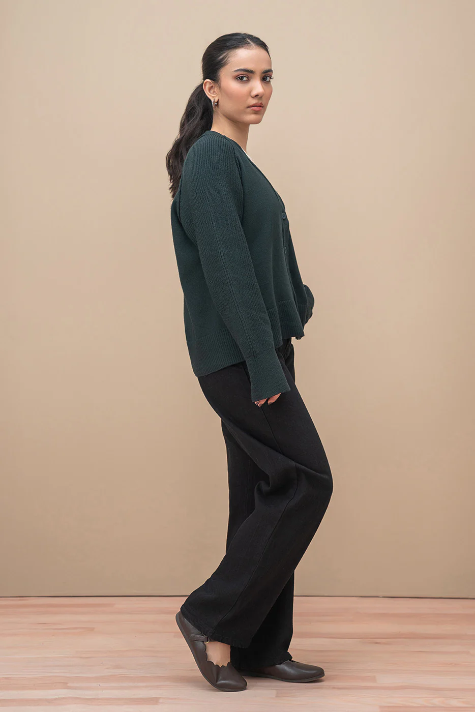CROPPED RAGLAN CARDIGAN - Image 4