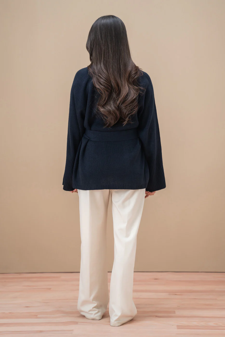 SHAWL COLLAR BELT SHRUG - Image 3