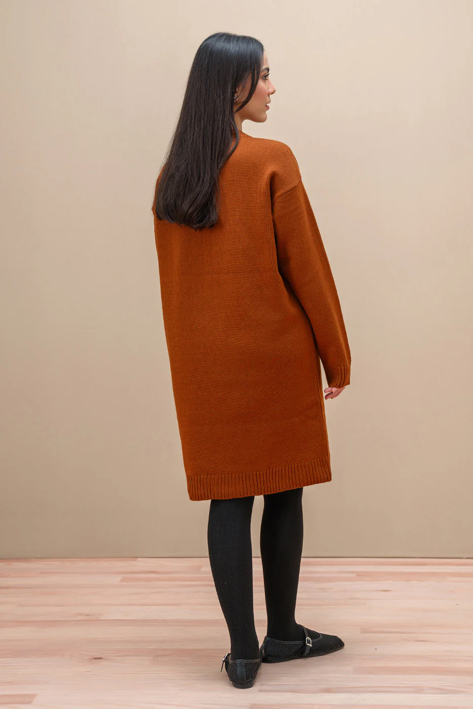 CREW NECK SHORT DRESS - Image 8