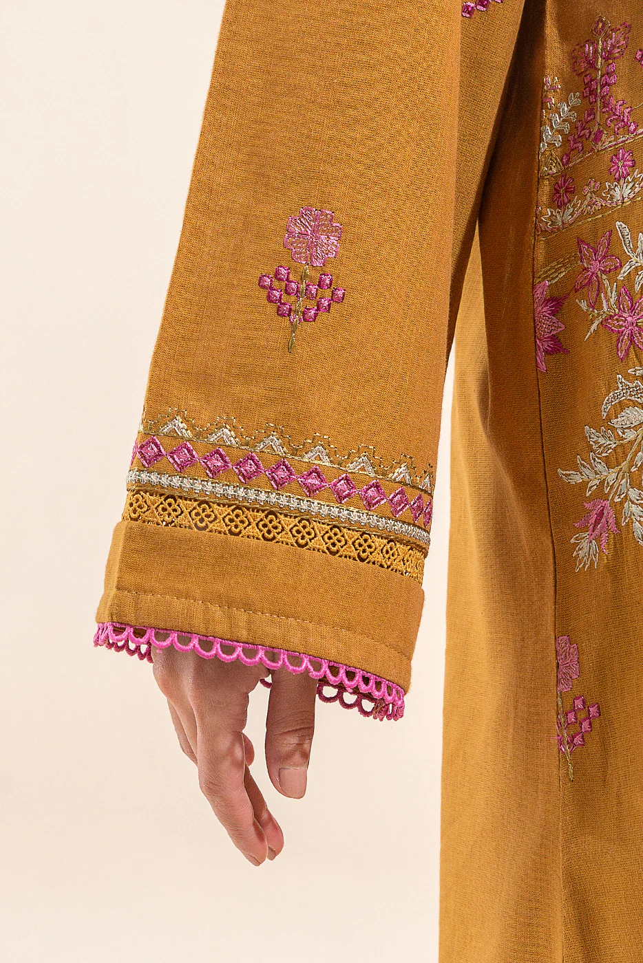 2 PIECE - EMBROIDERED KHADDAR SUIT - GLAZING AURA - Image 6