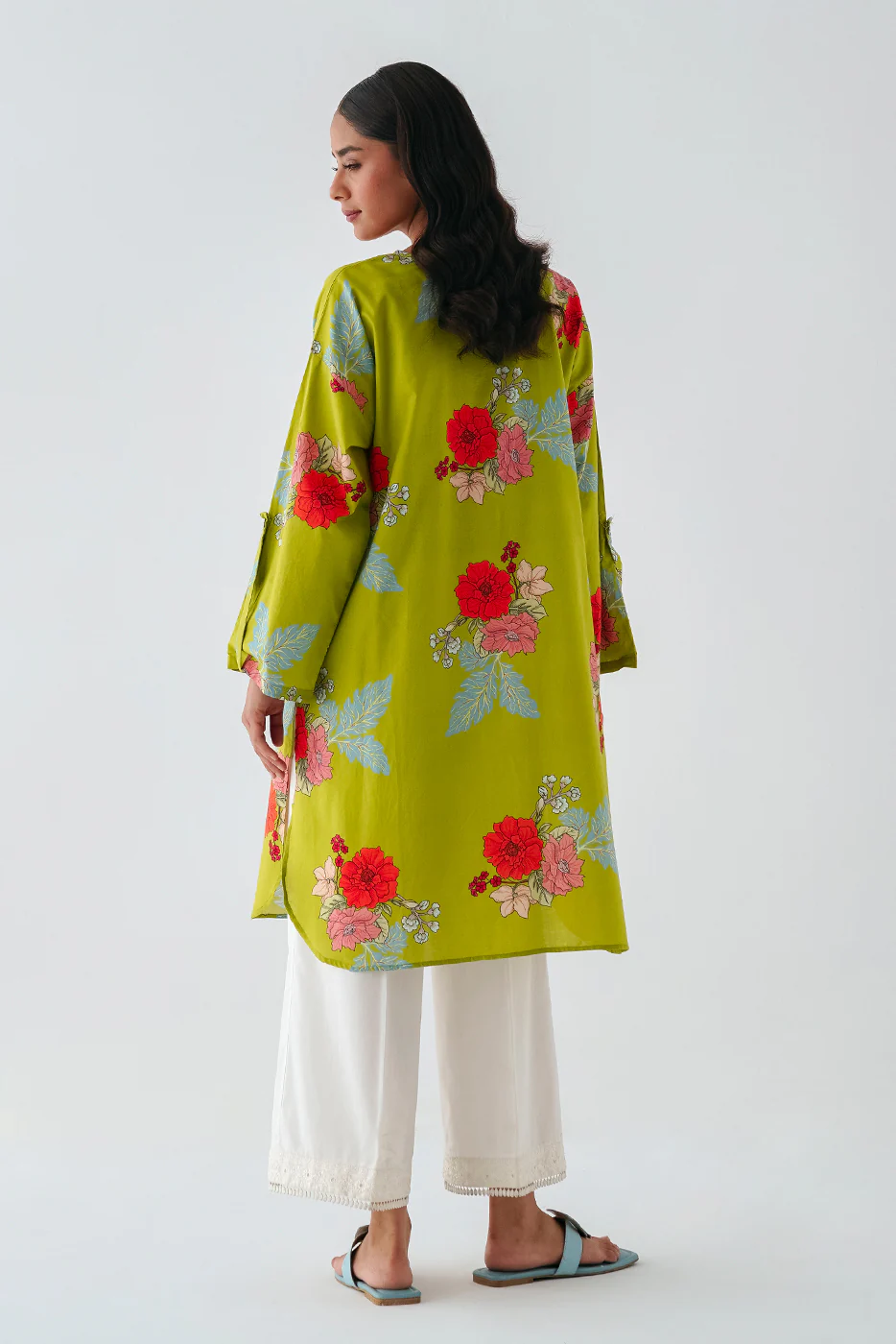 PRINTED CAMBRIC SHIRT (PRET) - Image 2