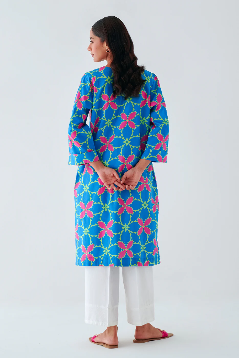PRINTED CAMBRIC SHIRT (PRET) - Image 2
