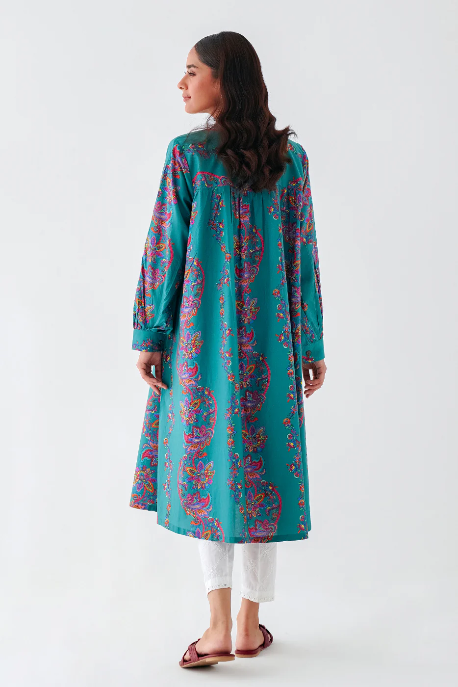 PRINTED CAMBRIC SHIRT (PRET) - Image 3