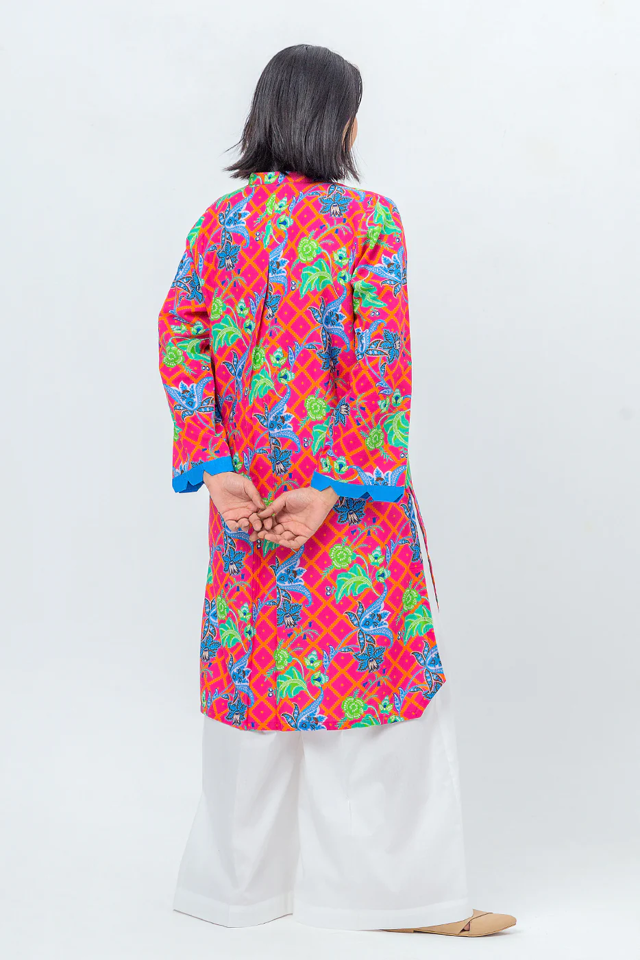 PRINTED SLUB KHADDAR SHIRT (PRET) - Image 3