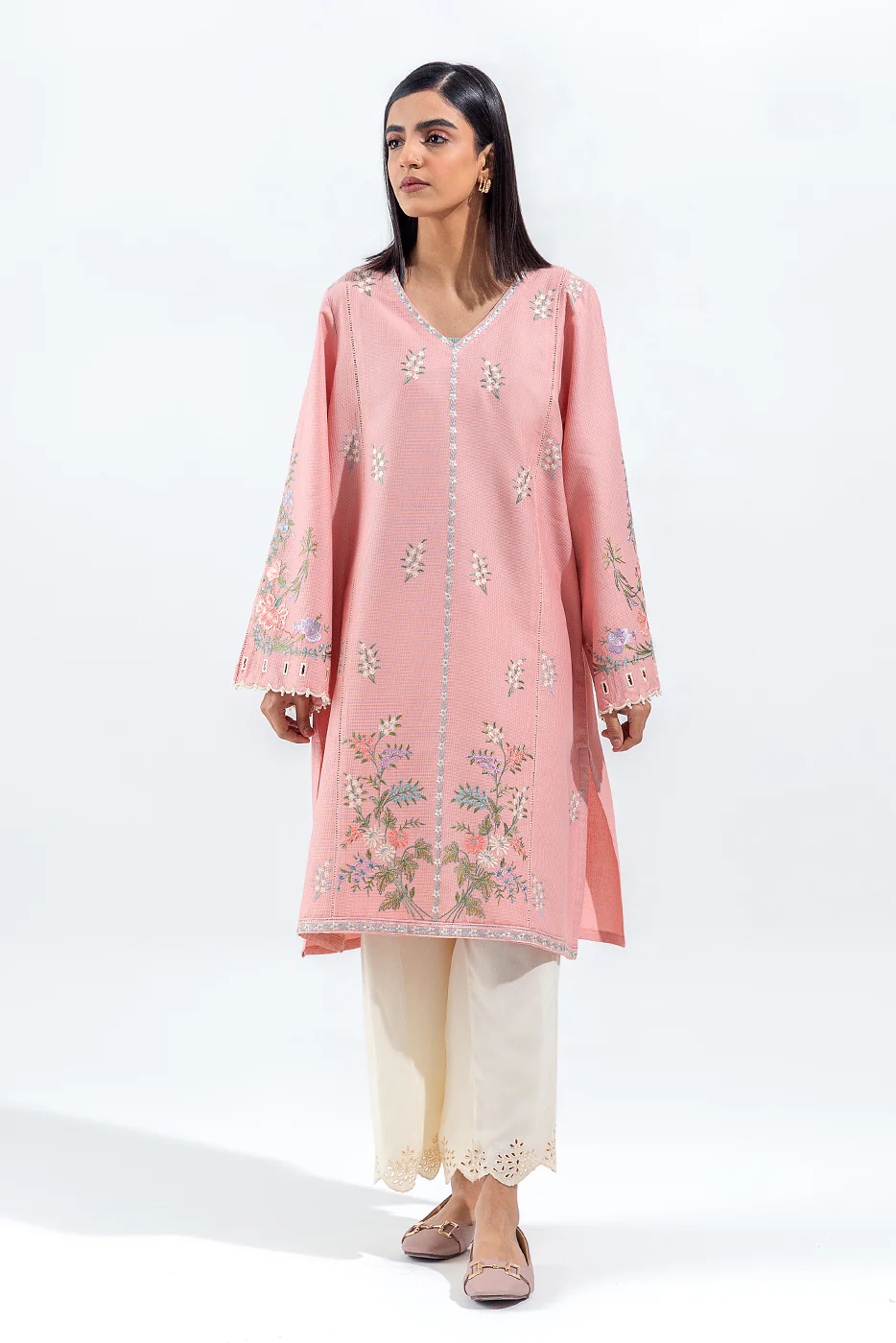 EMBROIDERED DOBBY SHIRT(PRET) - Image 2