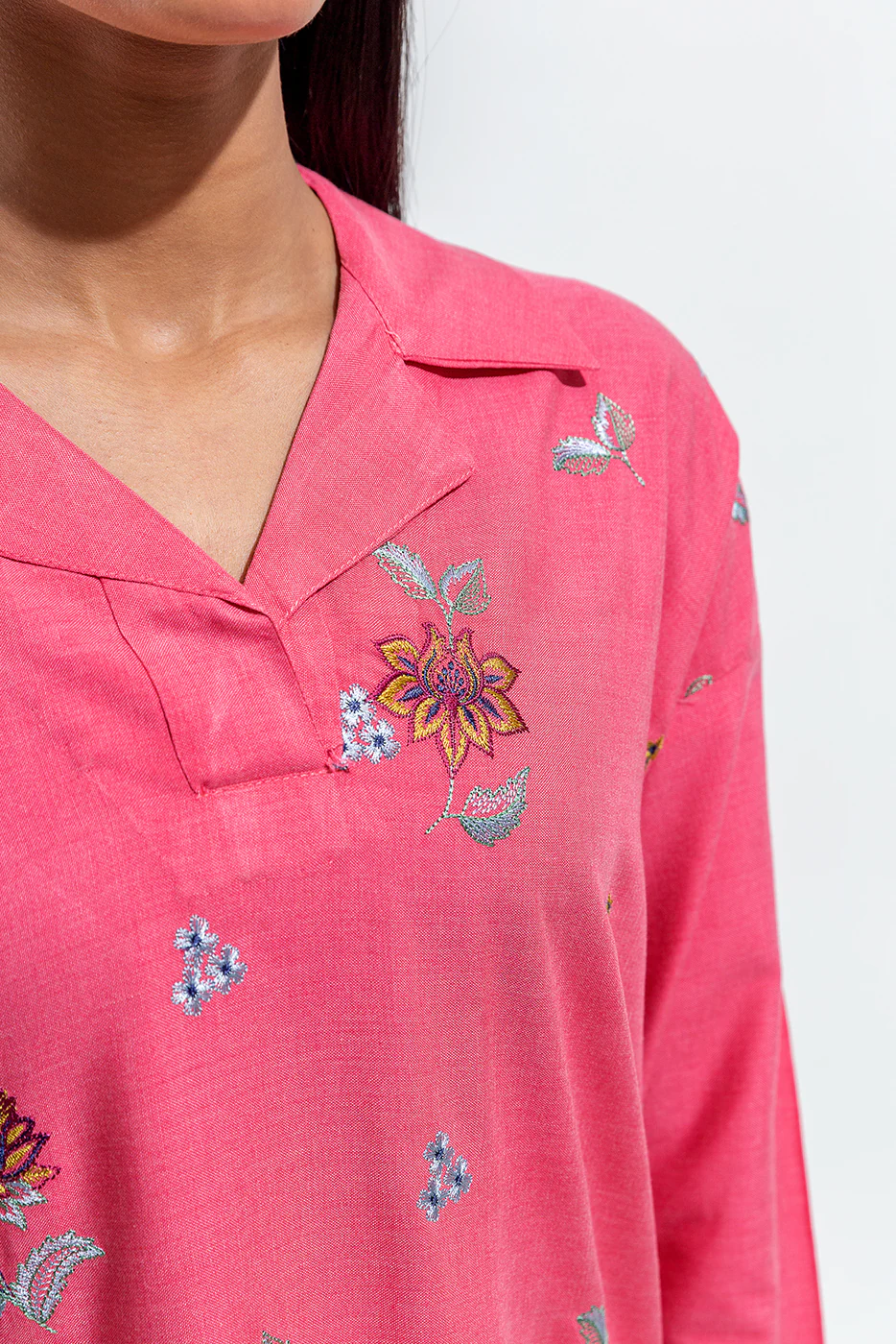 2 PIECE CHAMBRAY SUIT (PRET) - Image 4