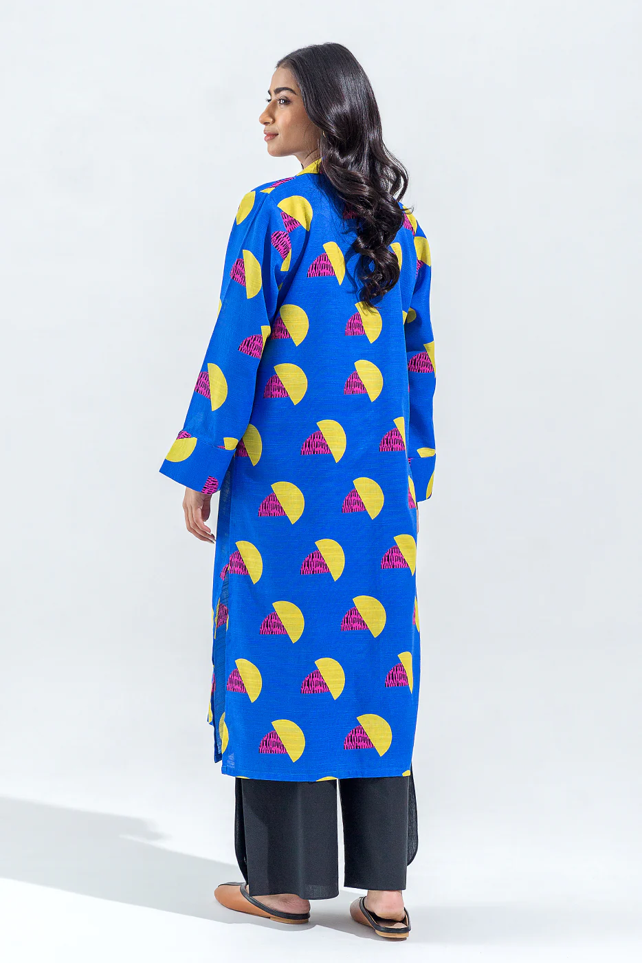 PRINTED SLUB KHADDAR SHIRT (PRET) - Image 2