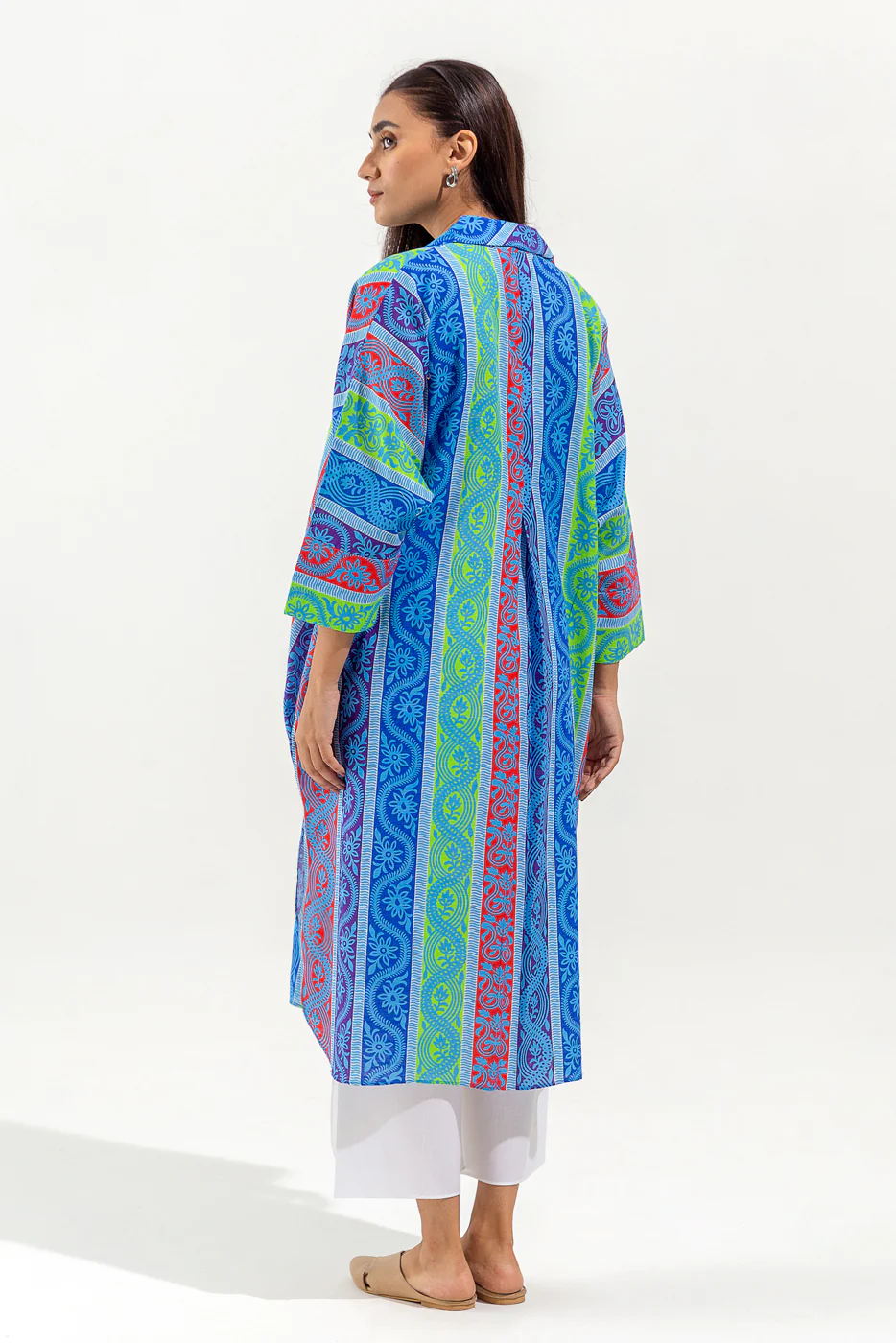 PRINTED KHADDAR SHIRT (PRET) - Image 4