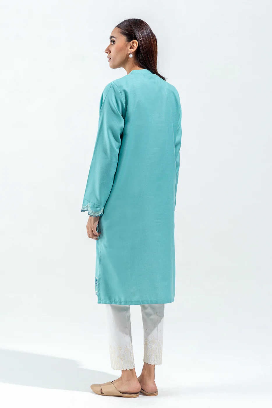 EMBROIDERED TWILL SHIRT (PRET) - Image 3