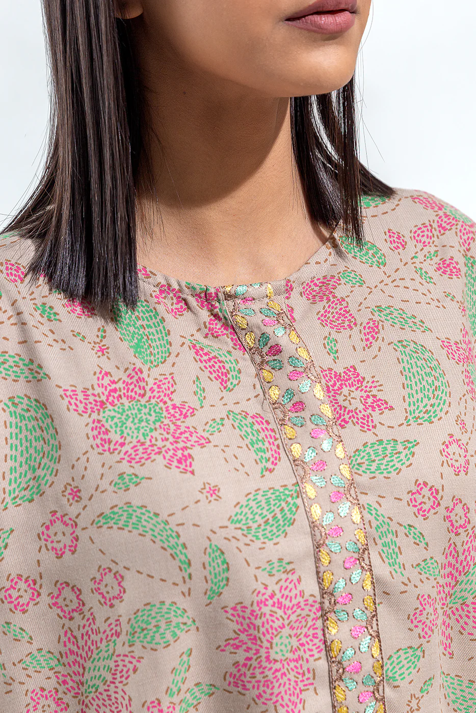 EMBROIDERED TWILL SHIRT(PRET) - Image 4