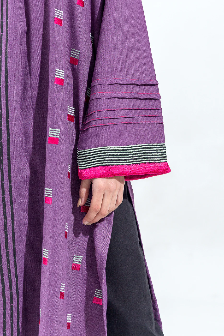 EMBROIDERED TWILL SHIRT (PRET) - Image 4