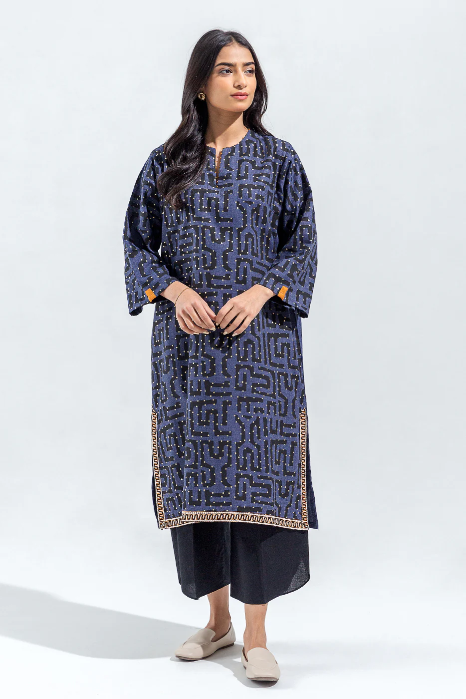 EMBROIDERED TWILL SHIRT (PRET) - Image 2