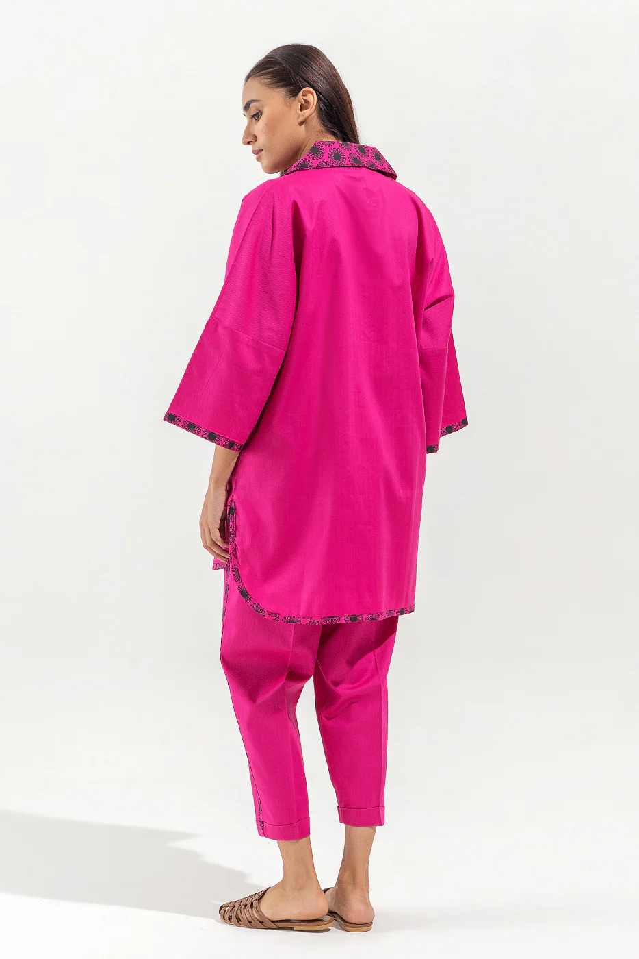 2 PIECE SELF JACQUARD SUIT (PRET) - Image 4
