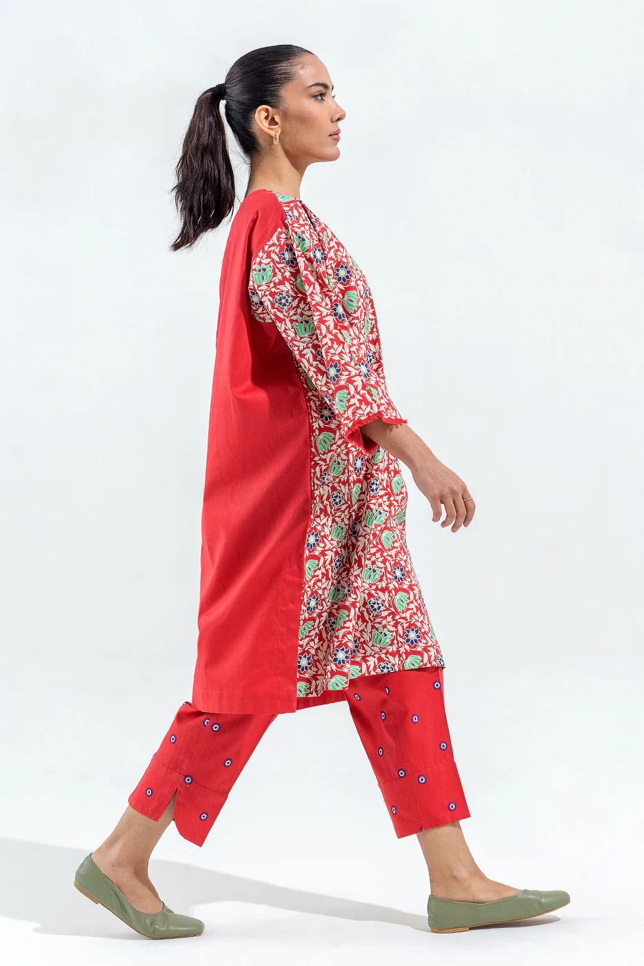 PRINTED SELF JACQUARD SHIRT (PRET) - Image 5
