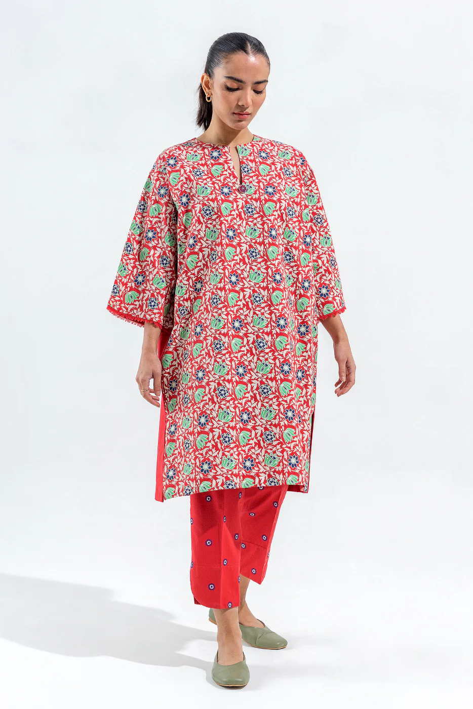 PRINTED SELF JACQUARD SHIRT (PRET) - Image 6