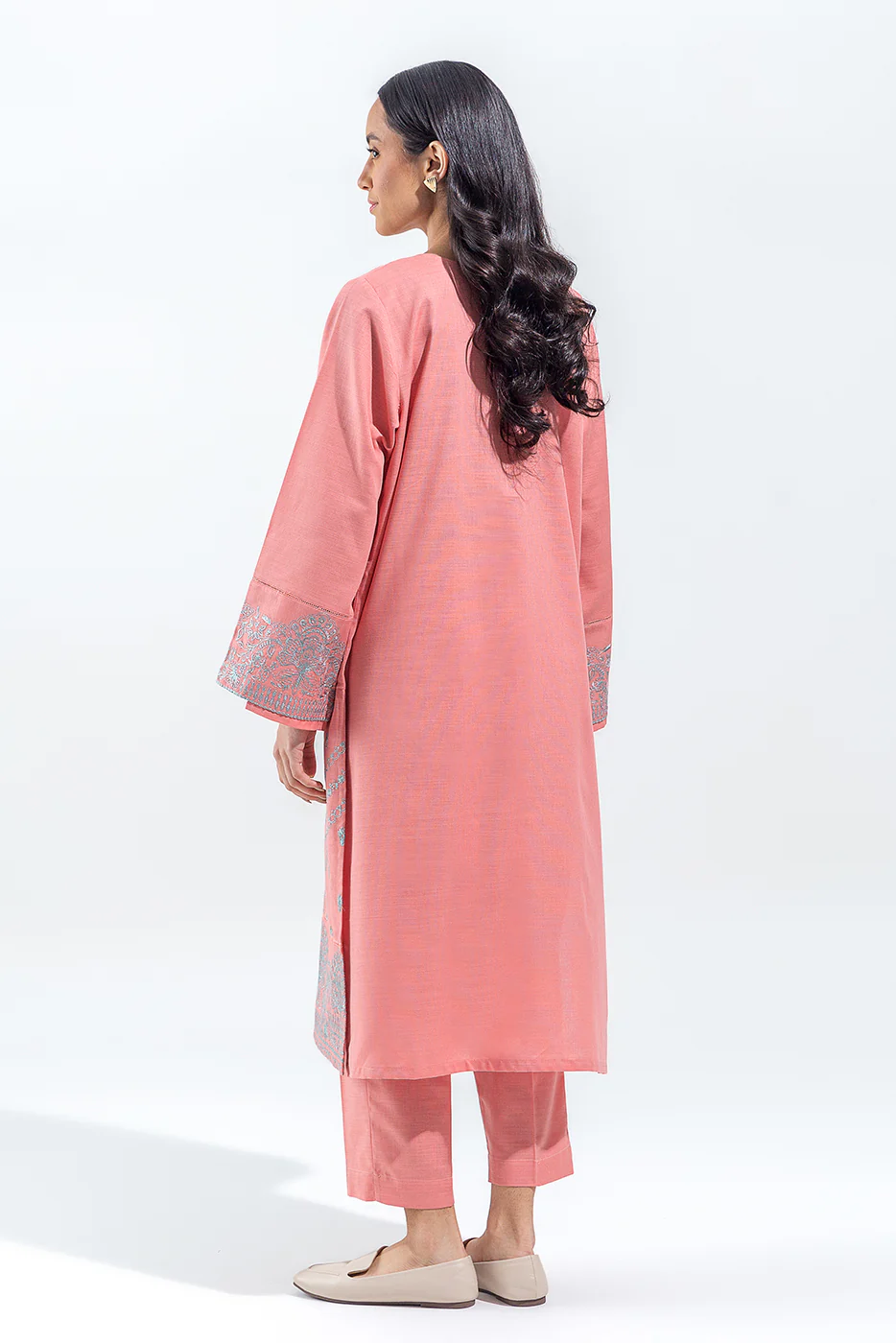 2 PIECE EMBROIDERED KHADDAR SUIT (PRET) - Image 4