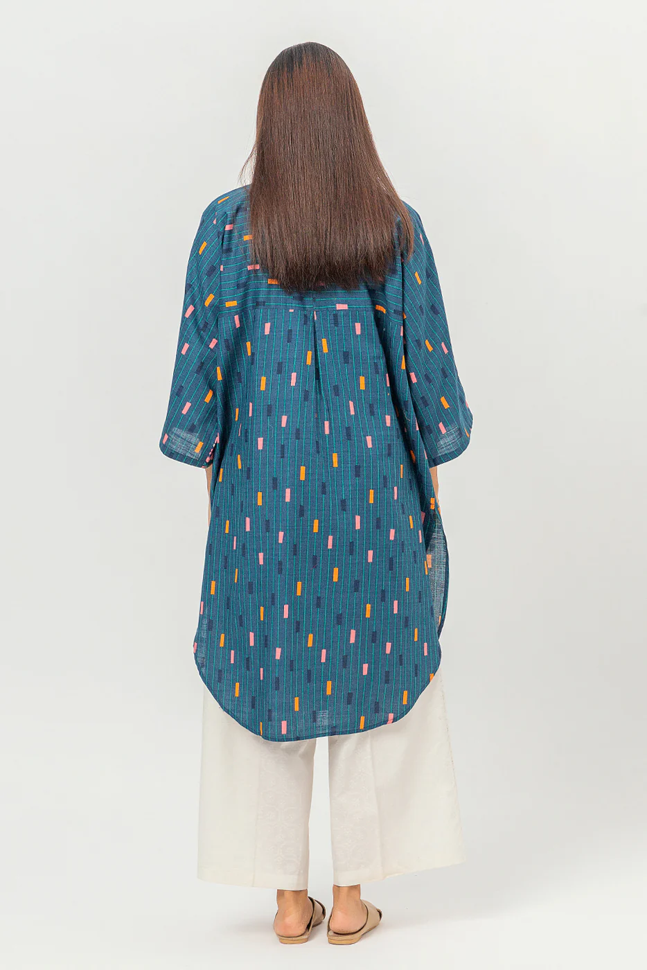 PRINTED KHADDAR SHIRT (PRET) - Image 3