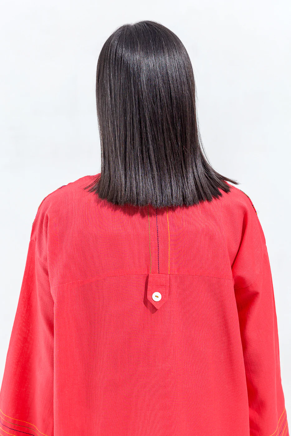 2 PIECE EMBROIDERED SLUB KHADDAR SHIRT(PRET) - Image 2